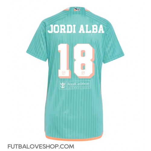 Dres Inter Miami Jordi Alba #18 Tretina pre Ženy 2024-25 Krátky Rukáv